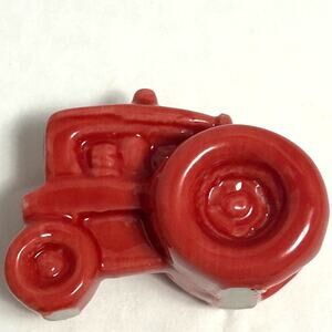 Wades Whimsies Vintage Tractor American Heritage Series Red Rose Tea
